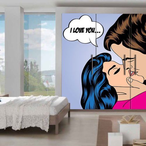 Αυτοκόλλητο Επίπλων "I Love You"