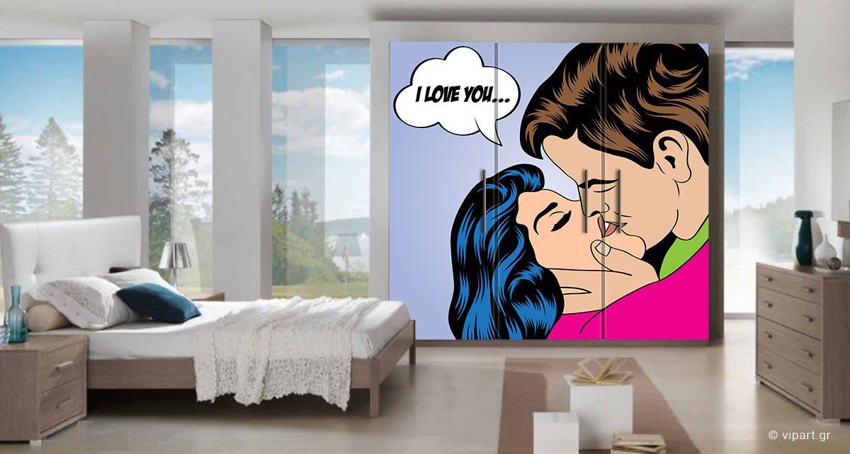 Αυτοκόλλητο Επίπλων "I Love You"
