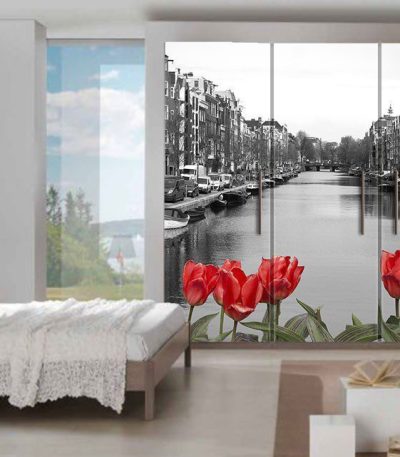 Αυτοκόλλητο Επίπλων "Amsterdam Παπαρούνες"