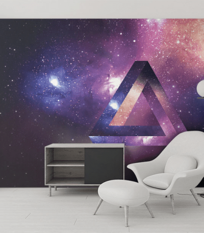 Ταπετσαρία Τοίχου Διαστημικό τρίγωνο - Space Triangle