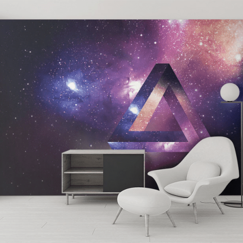 Ταπετσαρία Τοίχου Διαστημικό τρίγωνο - Space Triangle