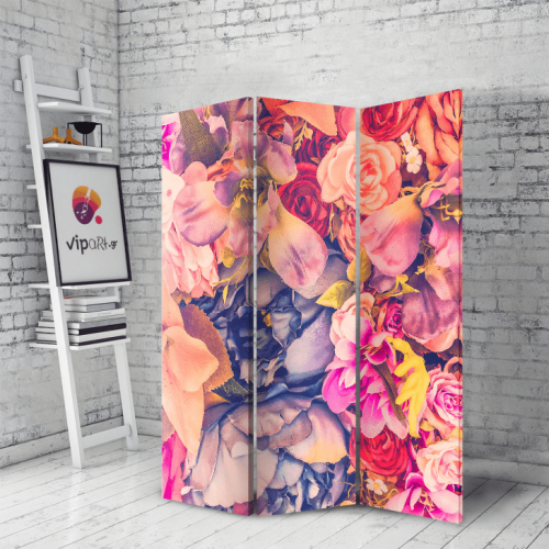 Παραβάν Flowers Colorful - Πολύχρωμα Λουλούδια