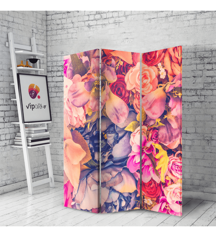 Παραβάν Flowers Colorful - Πολύχρωμα Λουλούδια