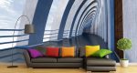 Ταπετσαρία Τοίχου Ταπετσαρία Τοίχου 3d tunel