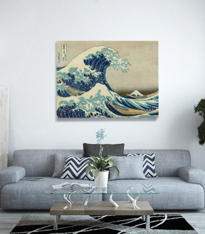 Πίνακας ζωγραφικής σε Καμβά Great Wave - Hokusai