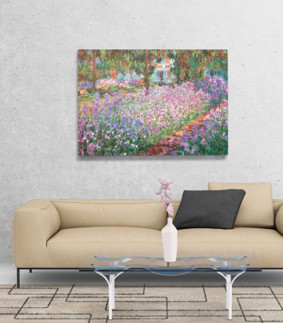 Πίνακας ζωγραφικής σε Καμβά Irises In Monet's Garden
