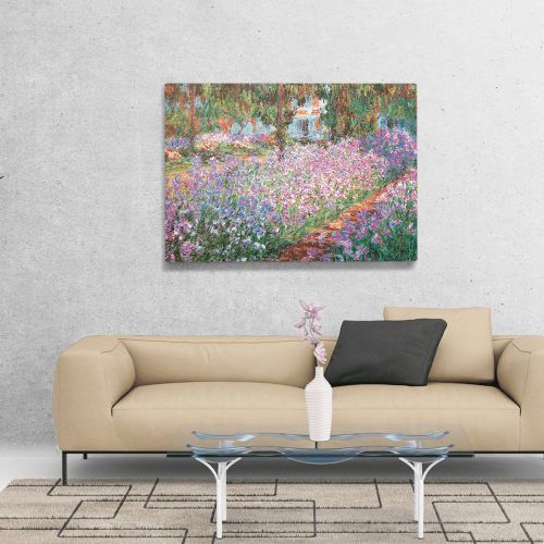 Πίνακας ζωγραφικής σε Καμβά Irises In Monet's Garden