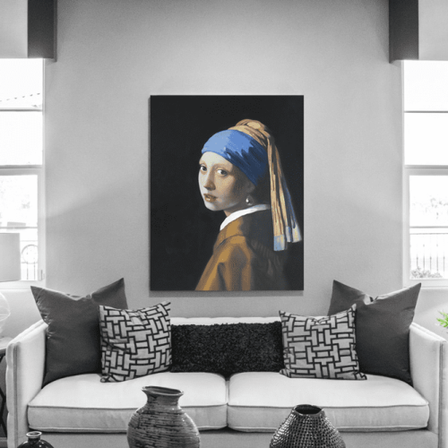 Πίνακας ζωγραφικής σε Καμβά Vermeer Girl With A Pearl Earring