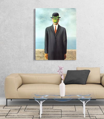 Πίνακας ζωγραφικής σε Καμβά a Magritte The Son Of Man