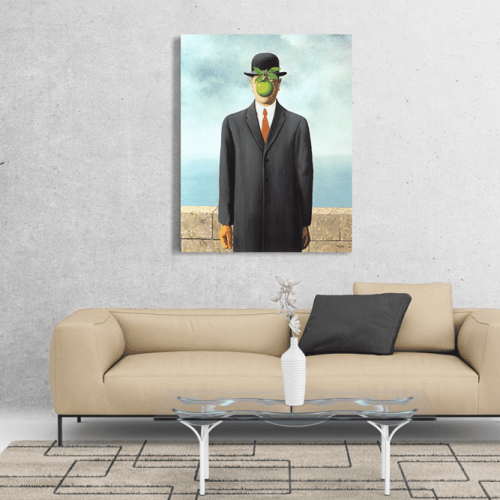 Πίνακας ζωγραφικής σε Καμβά a Magritte The Son Of Man