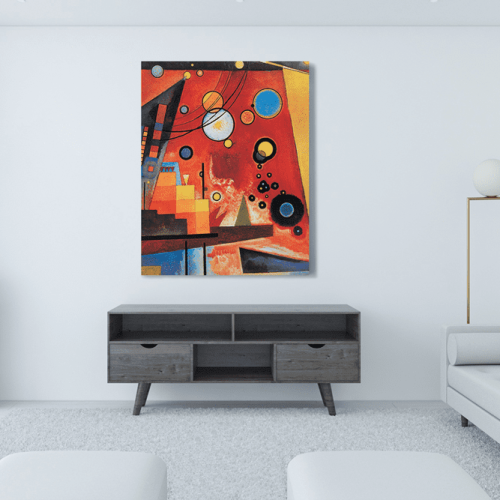 Πίνακας ζωγραφικής σε Καμβά Kandinsky Painting Modern Shapes