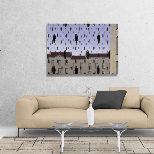 Πίνακας ζωγραφικής σε Καμβά Magritte Golconda