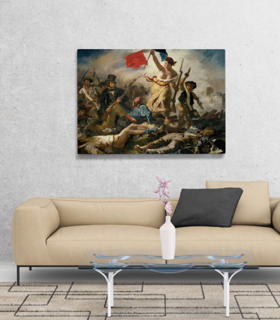 Πίνακας ζωγραφικής σε Καμβά Eugène Delacroix Liberty Leading the People