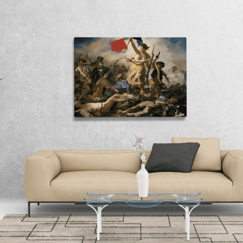 Πίνακας ζωγραφικής σε Καμβά Eugène Delacroix Liberty Leading the People