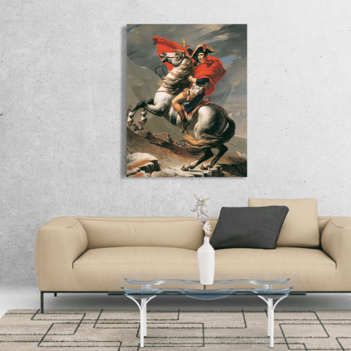 Πίνακας ζωγραφικής σε Καμβά Napoleon Crossing the Alps Jacques Louis David