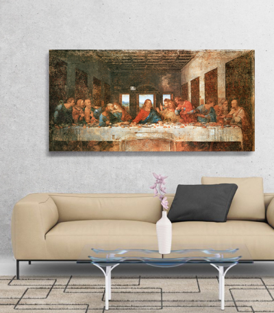 Πίνακας ζωγραφικής σε Καμβά Leonardo Da Vinci Ο Μυστικός Δείπνος