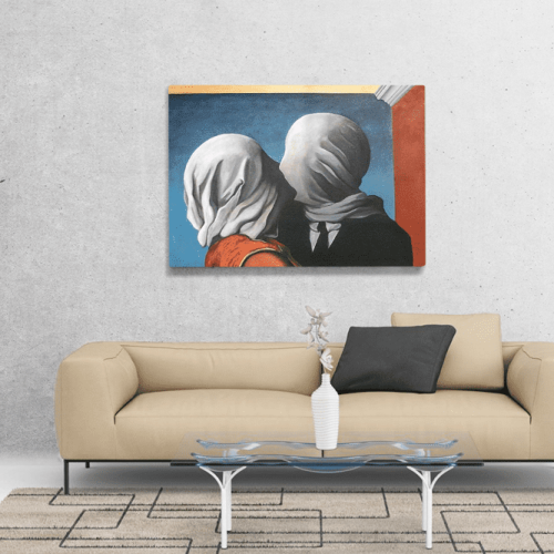 Πίνακας ζωγραφικής σε Καμβά The Lovers 2 Rene Magritte