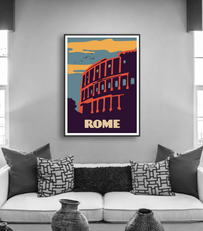 Εκτύπωση σε Αφίσα φωτογραφικό Χαρτί Retro Rome