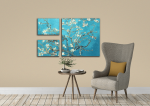 Σύνθεση με πίνακες Καμβάδες Van Gogh Almond Blossom
