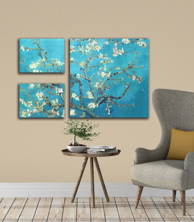 Σύνθεση με πίνακες Καμβάδες Van Gogh Almond Blossom