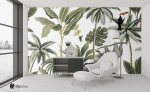 Ταπετσαρία Τοίχου Tropical vintage animals Exotic jungle