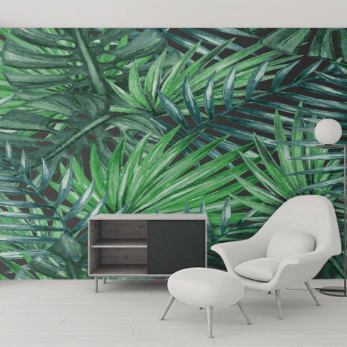 Αυτοκόλλητη Ταπετσαρία Τοίχου Tropical Palm Leaves