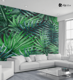 Αυτοκόλλητη Ταπετσαρία Τοίχου Tropical Palm Leaves