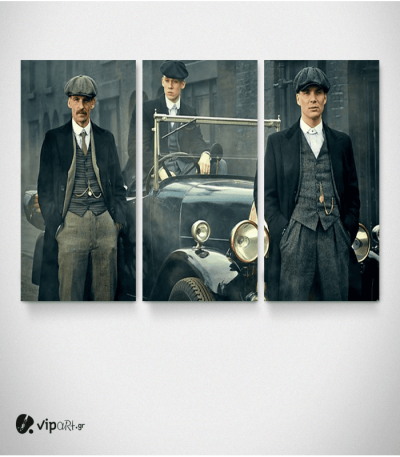 Καμβάς Τρίπτυχος Πίνακας Peaky Blinders