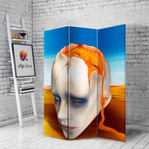 Διακοσμητικό Παραβάν Σε Καμβά Salvador Dali Head Sculpt