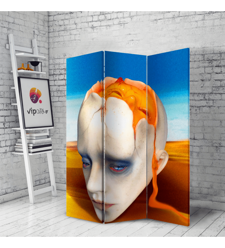 Διακοσμητικό Παραβάν Σε Καμβά Salvador Dali Head Sculpt