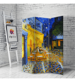 Διακοσμητικό Παραβάν Σε Καμβά Van Gogh Cafe Terrace At Night