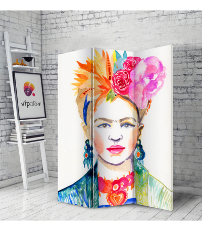 Διακοσμητικό Παραβάν Σε Καμβά Frida Kahlo