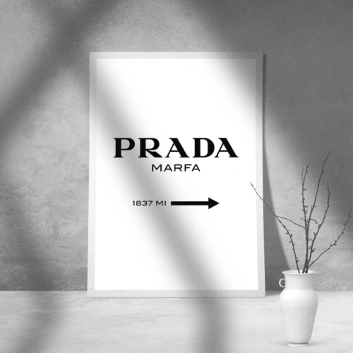 Εκτύπωση σε Αφίσα φωτογραφικό Χαρτί Prada Marfa