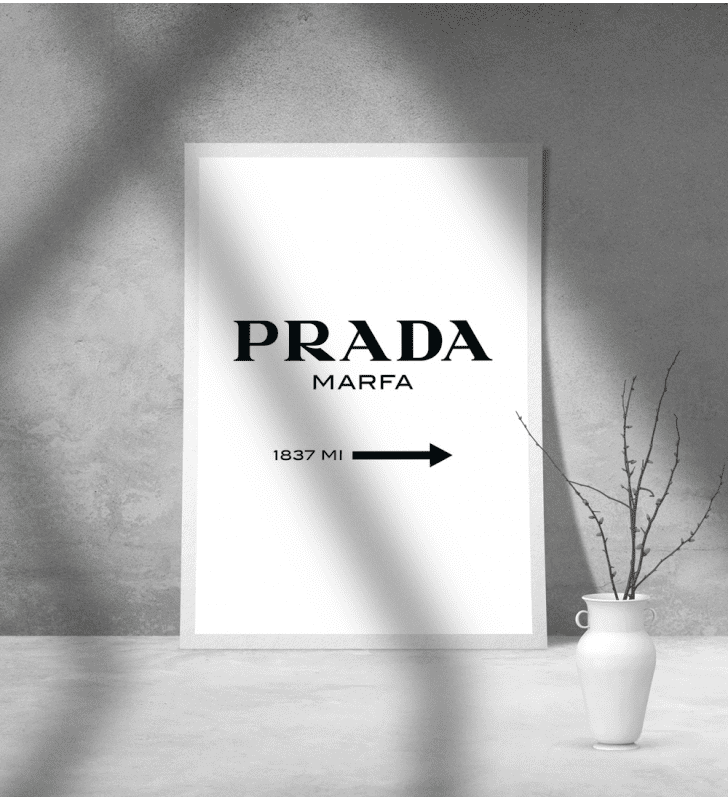 Εκτύπωση σε Αφίσα φωτογραφικό Χαρτί Prada Marfa