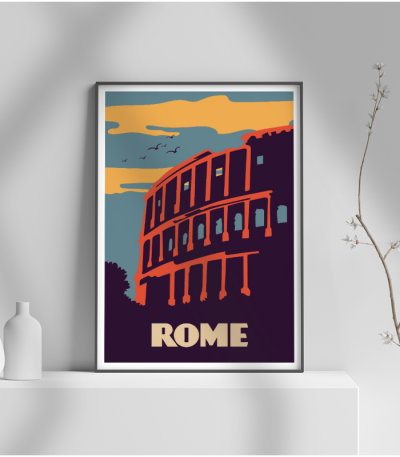 Εκτύπωση σε Αφίσα φωτογραφικό Χαρτί Retro Rome