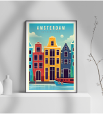 Εκτύπωση σε Αφίσα φωτογραφικό Χαρτί Retro Amsterdam Netherlands