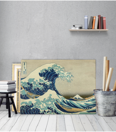 Πίνακας ζωγραφικής σε Καμβά Great Wave - Hokusai