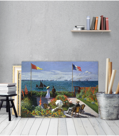 Πίνακας ζωγραφικής σε Καμβά Monet Garden At Saint Adresse