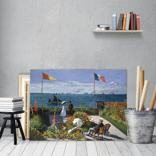 Πίνακας ζωγραφικής σε Καμβά Monet Garden At Saint Adresse