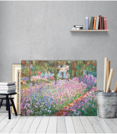 Πίνακας ζωγραφικής σε Καμβά Irises In Monet's Garden