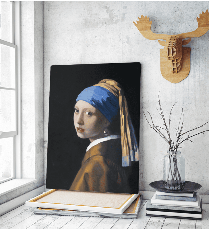 Πίνακας ζωγραφικής σε Καμβά Vermeer Girl With A Pearl Earring