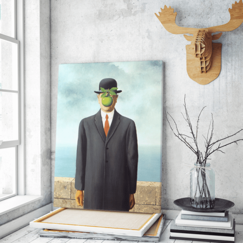 Πίνακας ζωγραφικής σε Καμβά a Magritte The Son Of Man