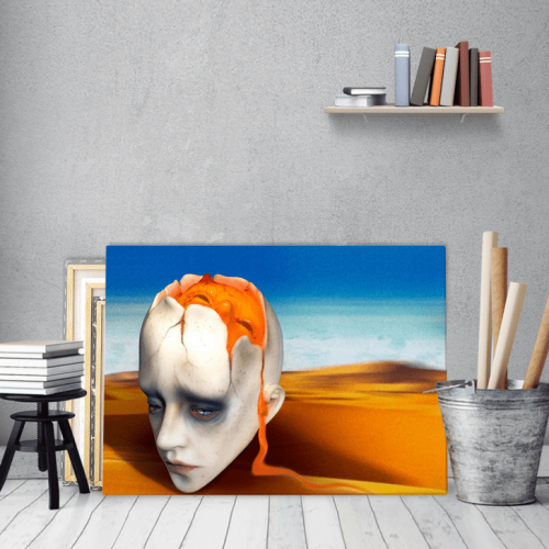 Πίνακας ζωγραφικής σε Καμβά Salvador Dali Head Sculpt