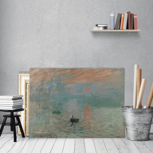 Πίνακας ζωγραφικής σε Καμβά Impression Sunrise Claude Monet