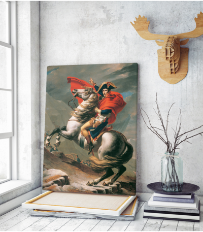 Πίνακας ζωγραφικής σε Καμβά Napoleon Crossing the Alps Jacques Louis David