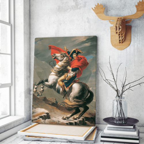 Πίνακας ζωγραφικής σε Καμβά Napoleon Crossing the Alps Jacques Louis David