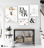 Σύνθεση Με Πίνακες Καμβάδες 95x75- 5 Τεμάχια - Fashion