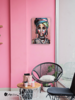 Πίνακας σε Καμβά : Desert Lady in a turban painting
