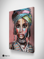 Πίνακας σε Καμβά : Desert Lady in a turban painting