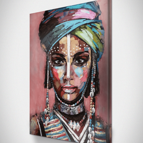 Πίνακας σε Καμβά : Desert Lady in a turban painting
